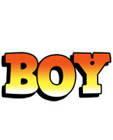 boy sunset logo