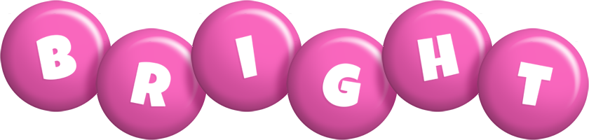 bright candy-pink logo