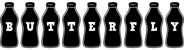 butterfly bottle logo