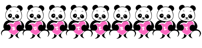 butterfly love-panda logo