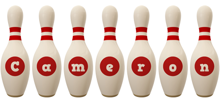 cameron bowling-pin logo