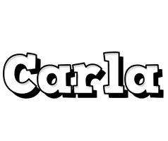 carla snowing logo