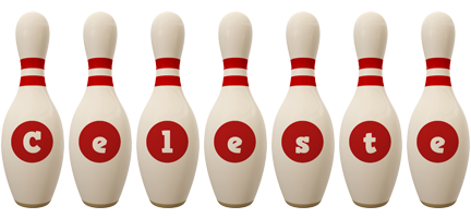 celeste bowling-pin logo