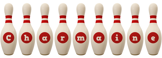 charmaine bowling-pin logo