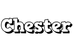 chester snowing logo