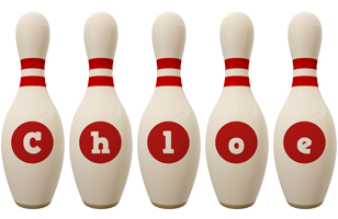 chloe bowling-pin logo