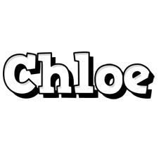 chloe snowing logo