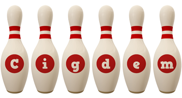 cigdem bowling-pin logo