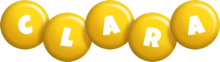 clara candy-yellow logo