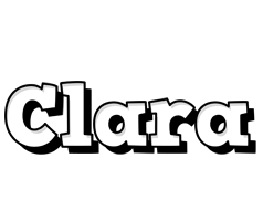 clara snowing logo