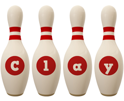 clay bowling-pin logo