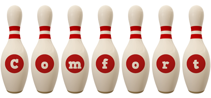 comfort bowling-pin logo