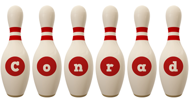 conrad bowling-pin logo