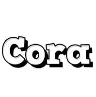 cora snowing logo