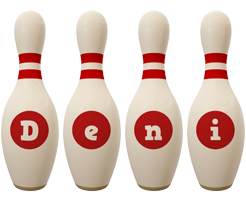 deni bowling-pin logo