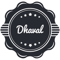 dhaval badge logo