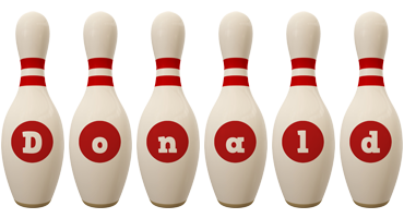 donald bowling-pin logo