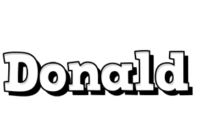 donald snowing logo