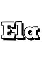 ela snowing logo