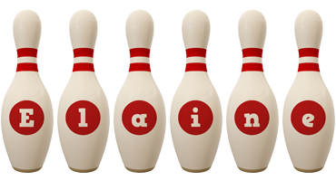 elaine bowling-pin logo