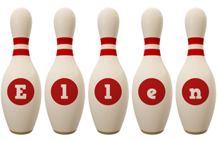 ellen bowling-pin logo
