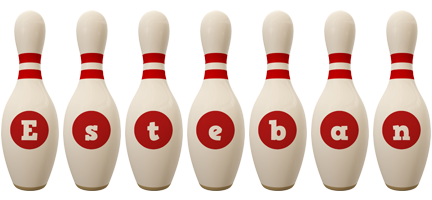 esteban bowling-pin logo