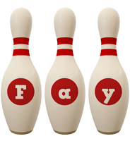 fay bowling-pin logo