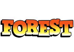 forest sunset logo