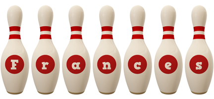 frances bowling-pin logo