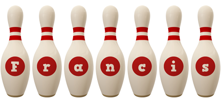francis bowling-pin logo
