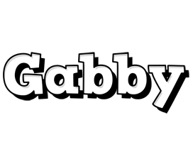 gabby snowing logo