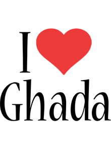 ghada i-love logo