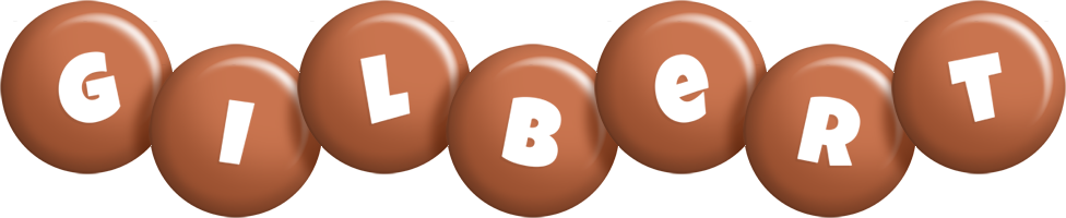 gilbert candy-brown logo