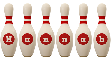 hannah bowling-pin logo