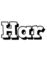 har snowing logo
