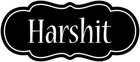 harshit welcome logo