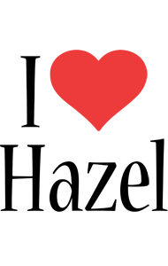 hazel i-love logo