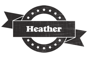 heather grunge logo