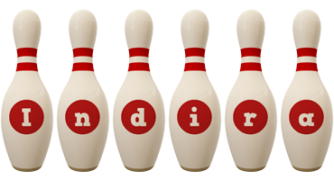 indira bowling-pin logo