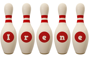 irene bowling-pin logo