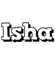 isha snowing logo