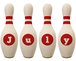 july bowling-pin logo