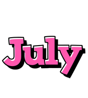 july girlish logo