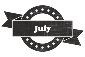 july grunge logo