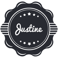 justine badge logo