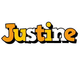 justine cartoon logo