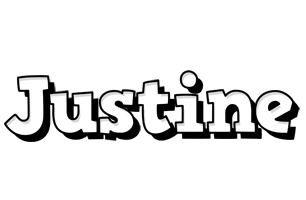 justine snowing logo