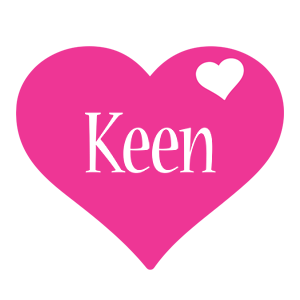 keen love-heart logo