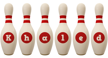 khaled bowling-pin logo