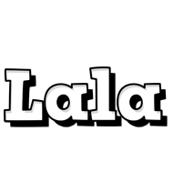 lala snowing logo